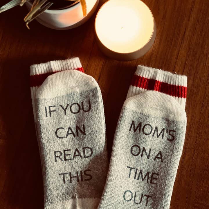 Mom’s timeout socks for wholesale by Rustic Girls