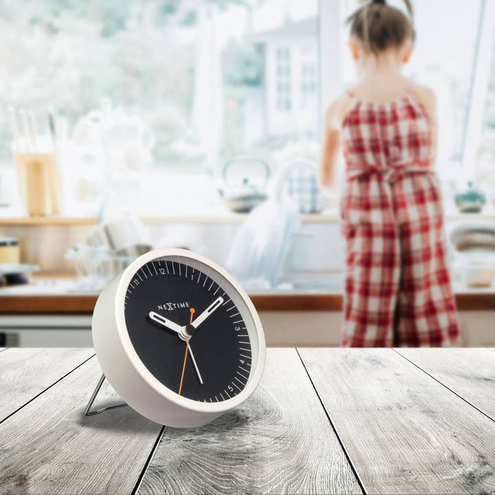 NeXtime - Wholesale Alarm Clock - Table Alarm Clock 9x9x7.5cm - Silent - Light function /Metal "Small"4