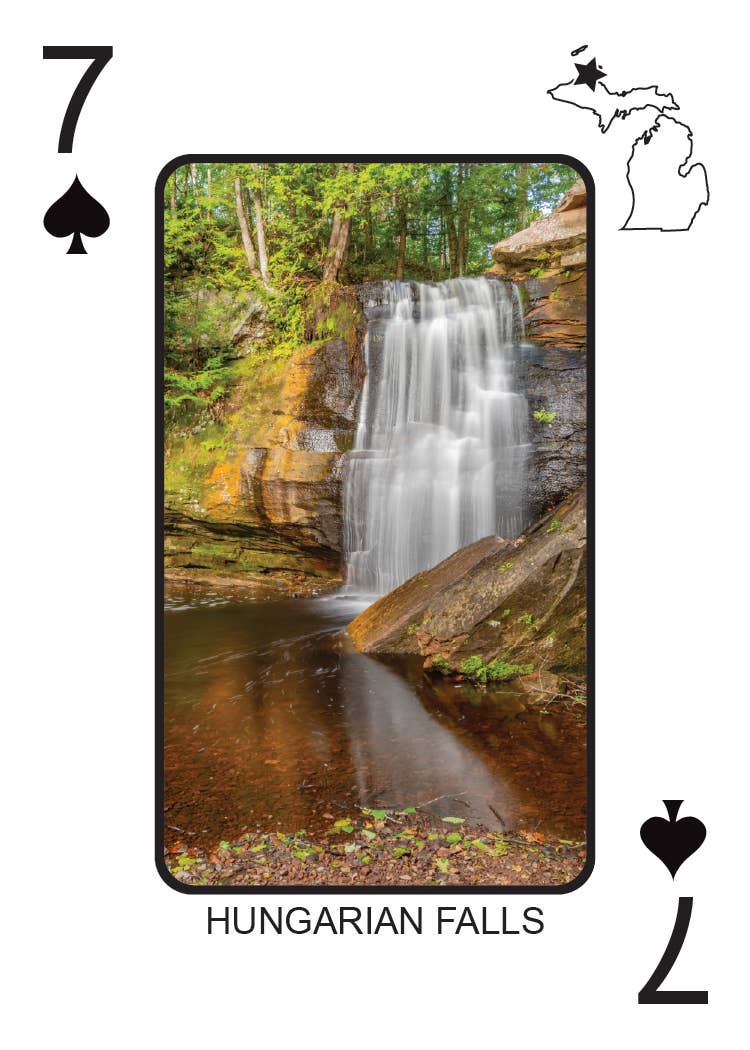 Phil Stagg Photography - Wholesale Playing Cards - WATERFALLS OF MICHIGAN - Playing Cards - Euchre Friendly8