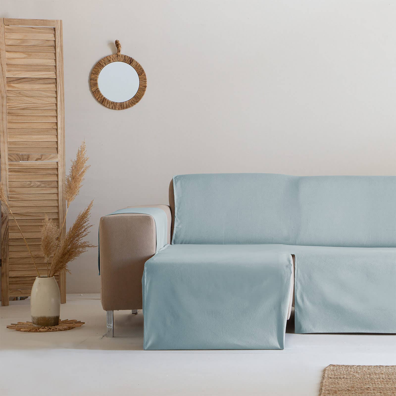 GAMUSI - Wholesale Chair/Sofa Slipcover - Smooth cotton plain sofa cover ALICANTE8