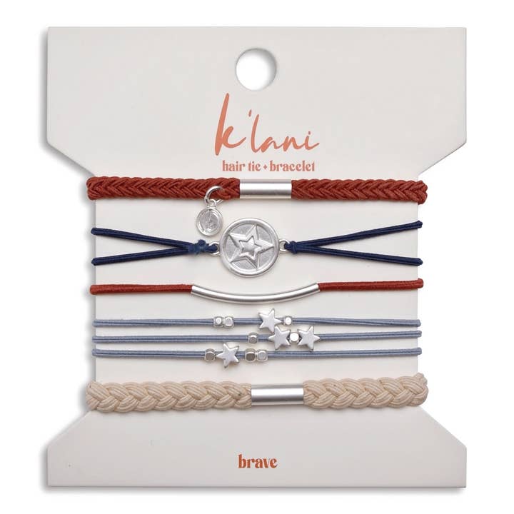 K'Lani hair tie bracelets - Wholesale Jewelry Set - Brave Hair Tie Bracelets