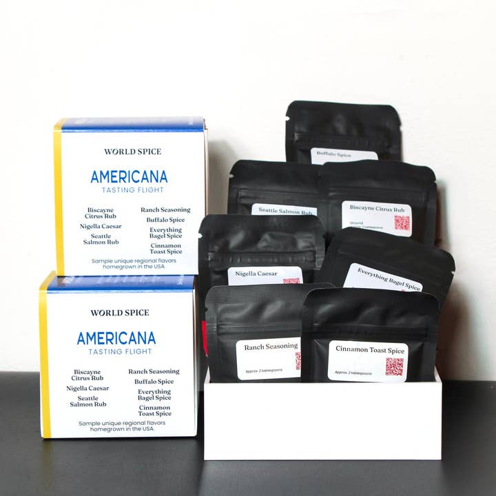 Assortiment de dégustation Americana pour la vente par World Spice