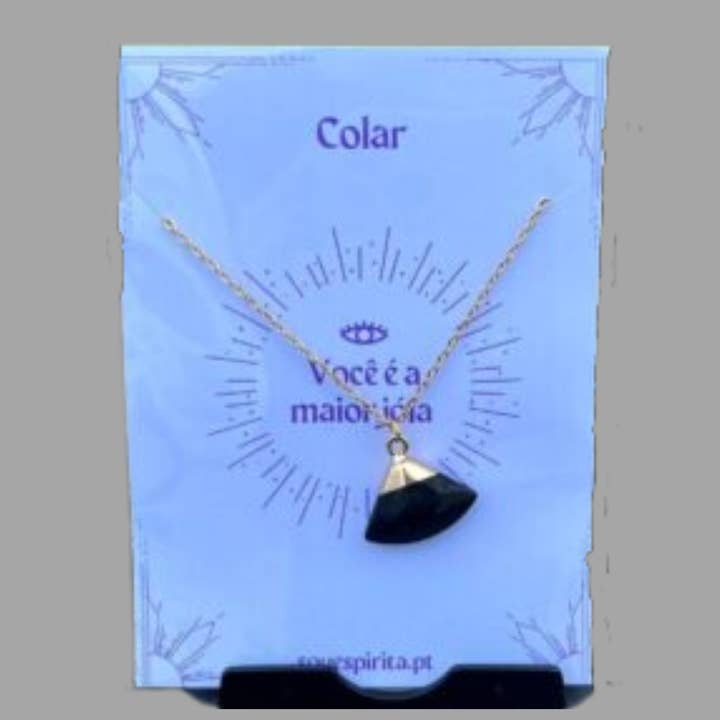 Collar de turmalina negra para venta al por mayor de EMTUACASA