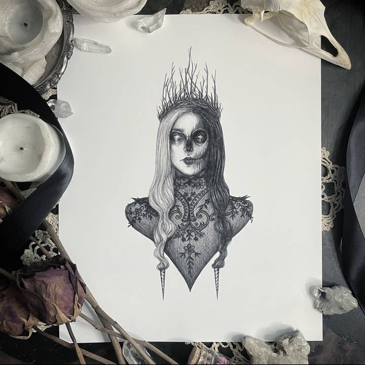 Hel Fine Art Print - Norse Goddess of Death for wholesale by Caitlin McCarthy Art