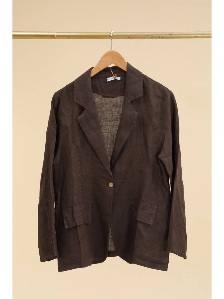 LÉA & LUC - Wholesale Jacket - Women's - 100% Linen Jacket REF. 345525