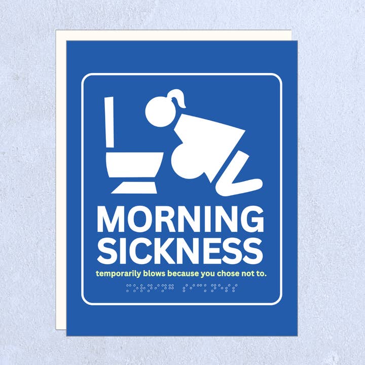 MORNING SICKNESS - pregnancy funny expecting mom-to-be for wholesale by Hero Of The Story