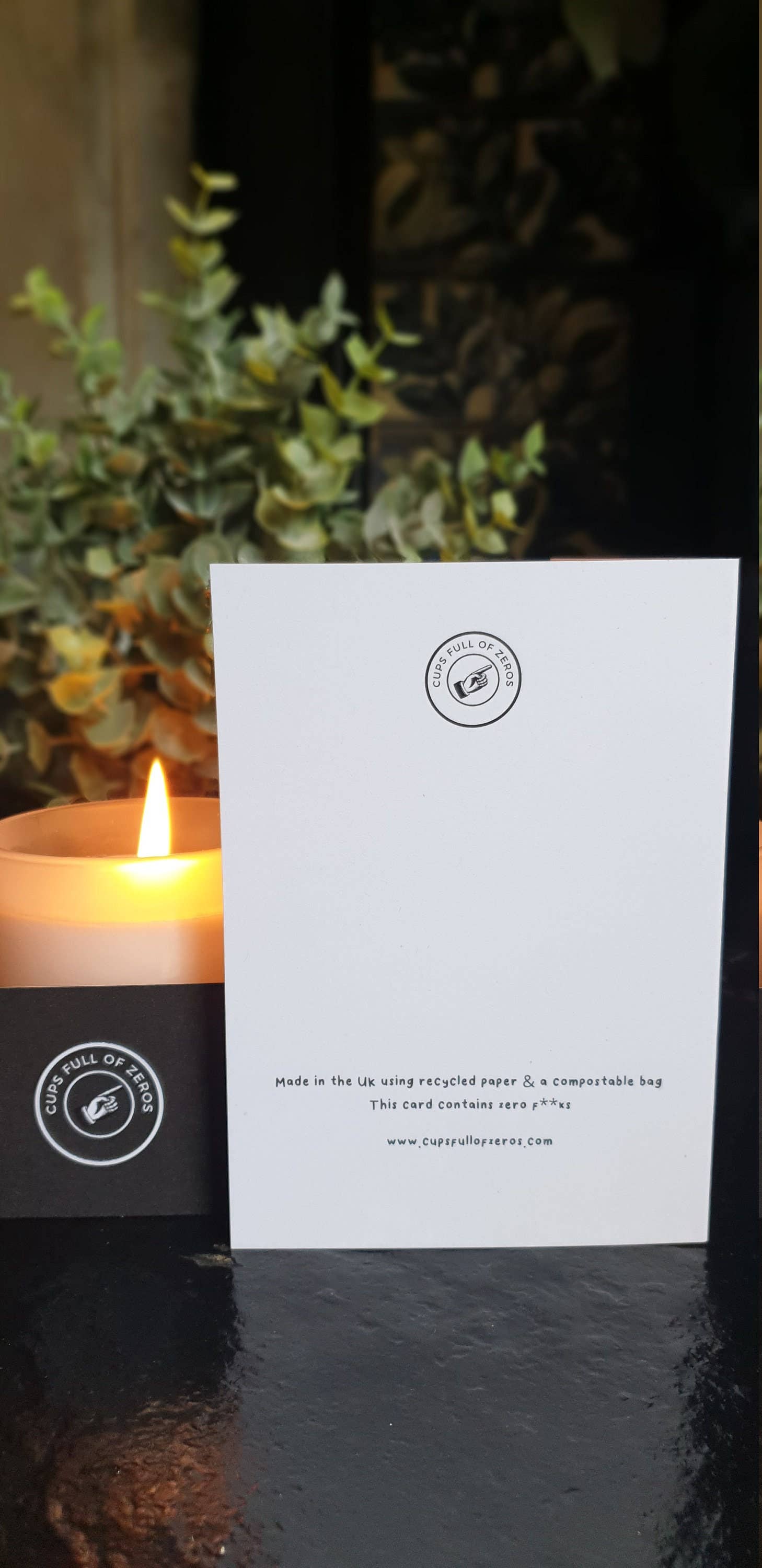 Cups Full of Zeros - Wholesale Birthday Card - Yesterday is history birthday card2