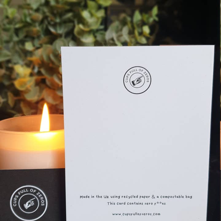 Cups Full of Zeros - Wholesale Birthday Card - Yesterday is history birthday card2