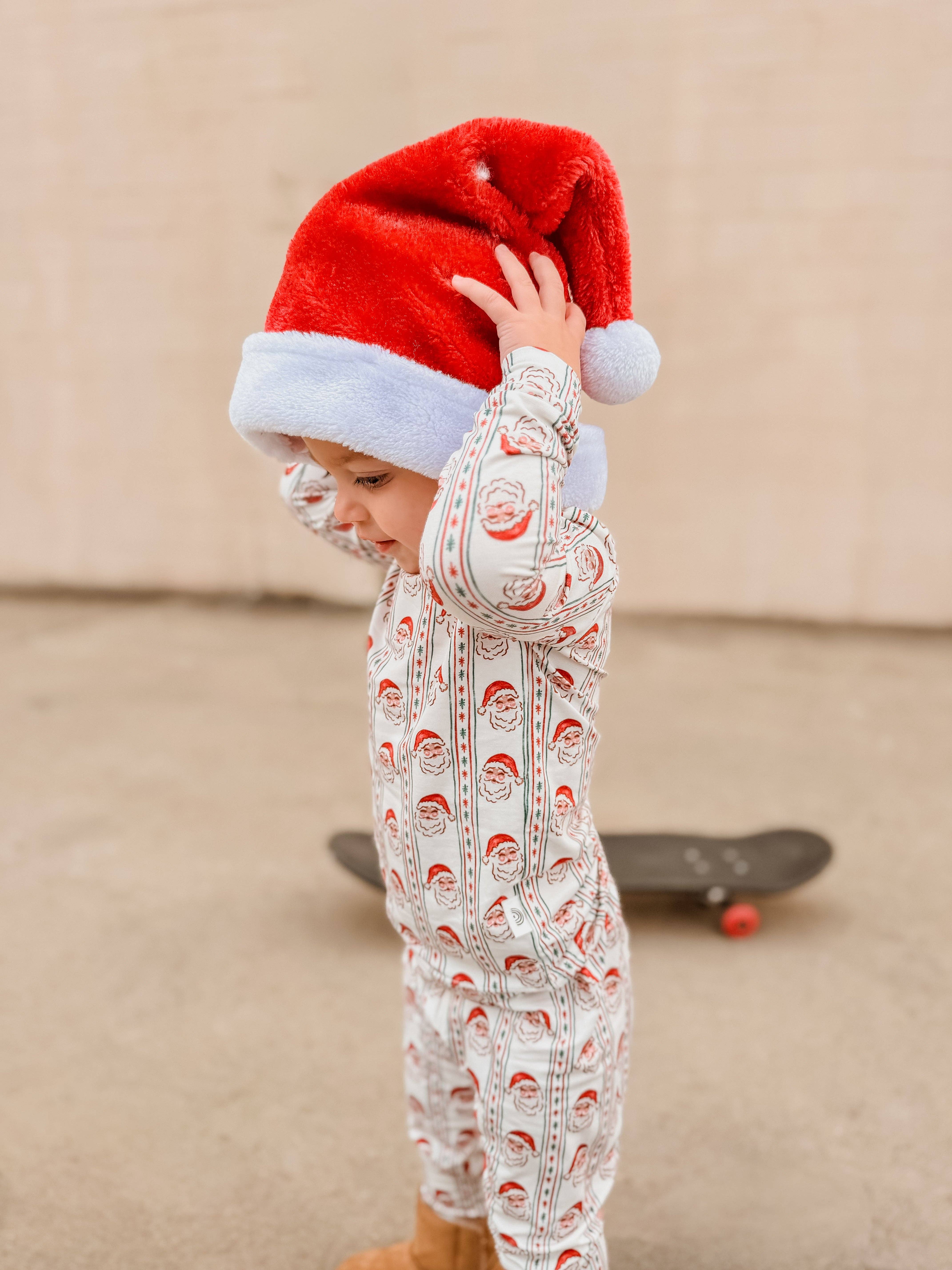 Little Joy Co. - Wholesale Sleepwear Set - Kids - Vintage Santa Bamboo Christmas Pajamas - 2pc Set8