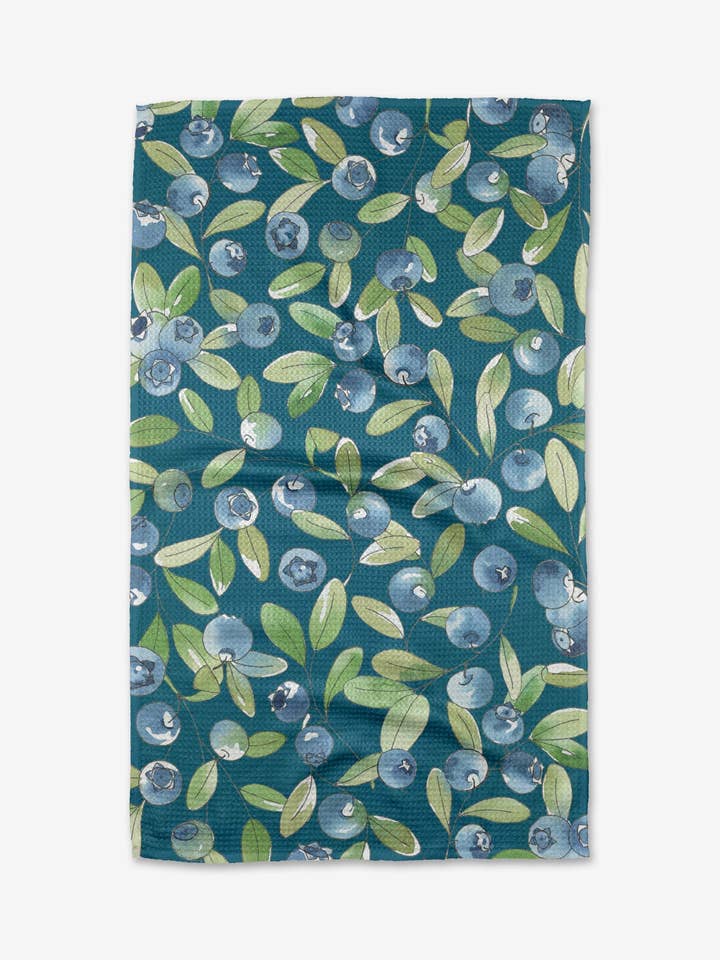 Blueberry Hill Tea Towel for wholesale by Geometry
