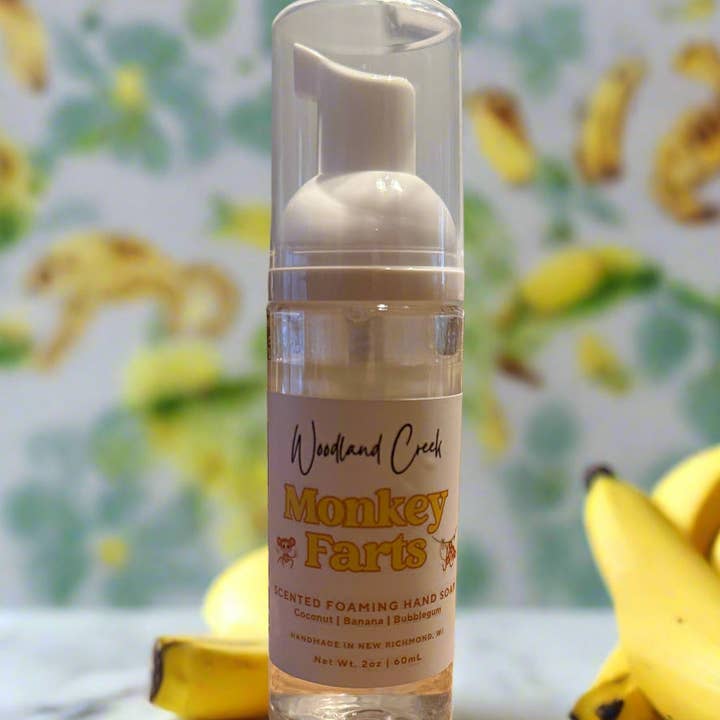 Monkey Farts Scented Foaming Hand Soap for wholesale by Woodland Creek Candles
