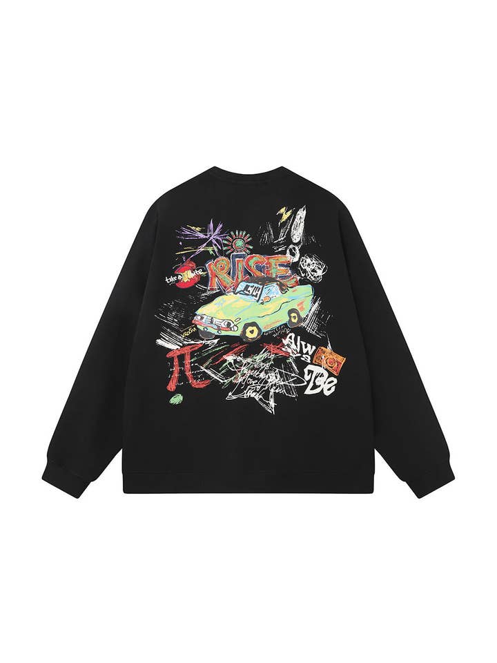 Herren Black Label "RISE" Rundhalsausschnitt für den Großhandel von Black Label x Raw