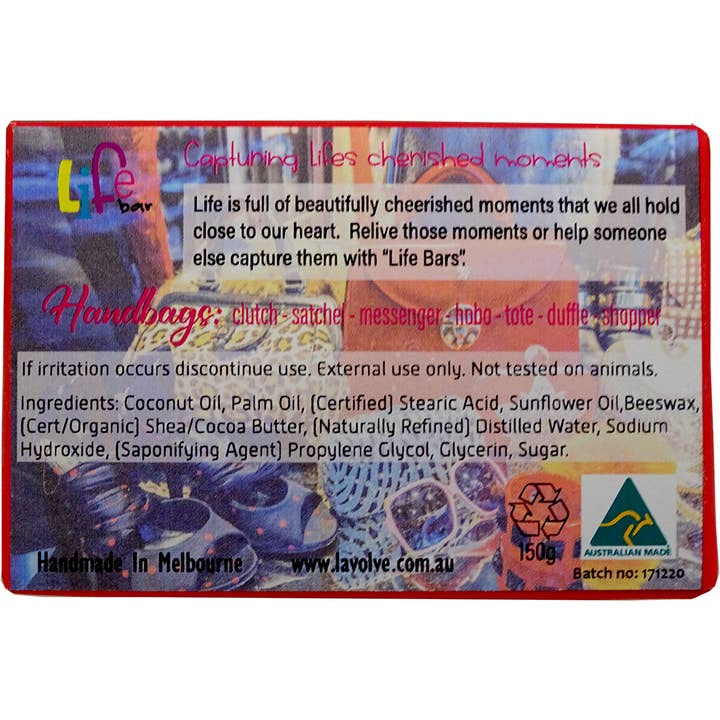 La Volve - Wholesale Bar Soap - LIFE BAR 25 - (HANDBAG) I HAVE ENOUGH HANDBAGS3