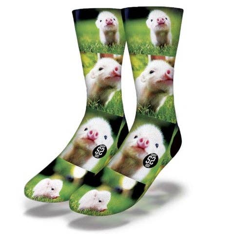 Savvy Sox – wholesale Socks – Unisex – TOO CUTE TINY PIGLETS Funny Animal Socks