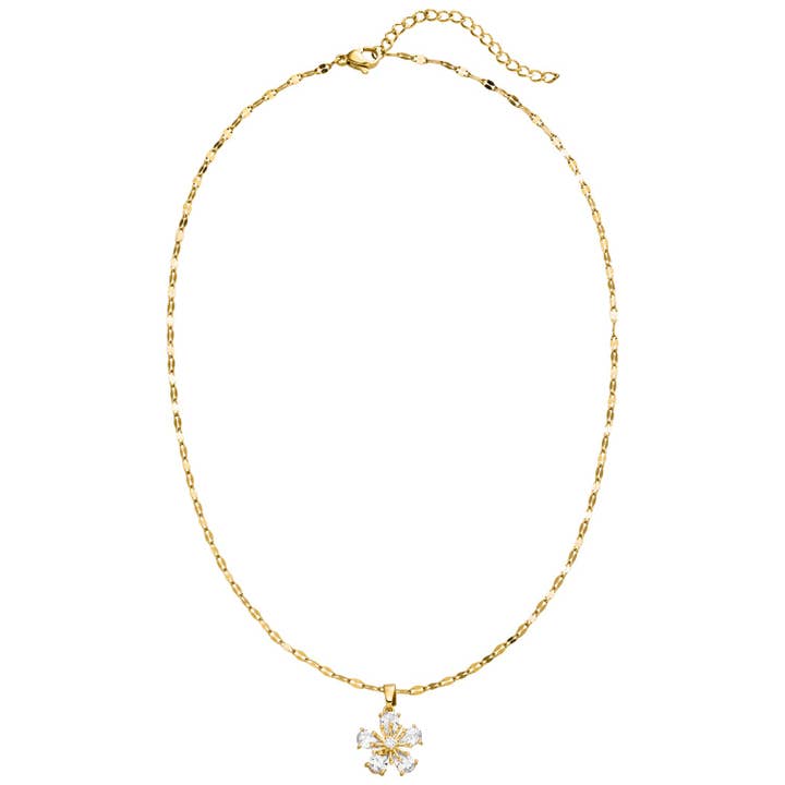 Schmuckgroßhandel – wholesale Pendant/charm necklace – Sakura Flower necklace | 925 sterling silver3