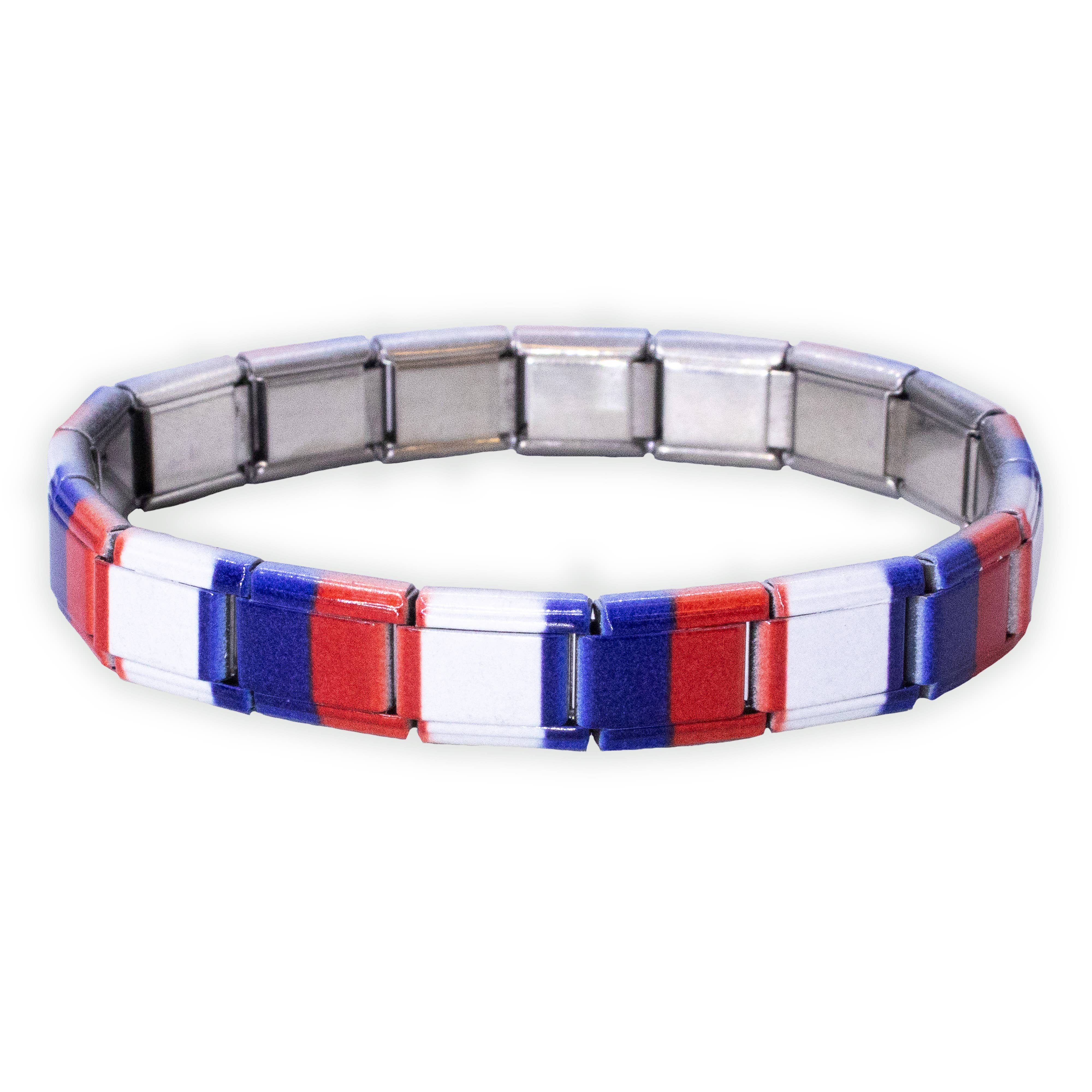 Natalia - Wholesale Charm/Dangle Bracelet - Italian Charm Bracelet Flags - Link Jewelry18