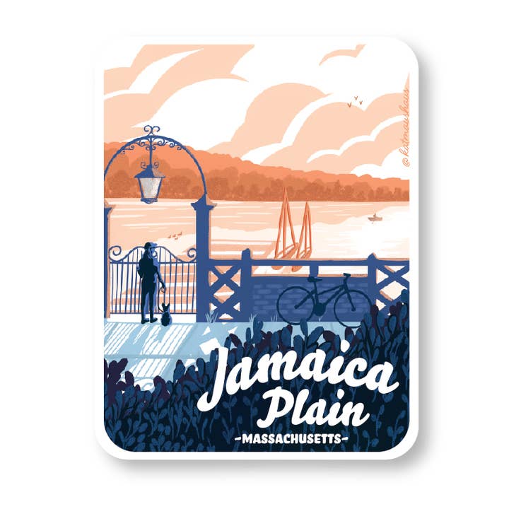 Kat Maus Haus Illustration - Wholesale Sticker - Jamaica Plain, Ma Sticker