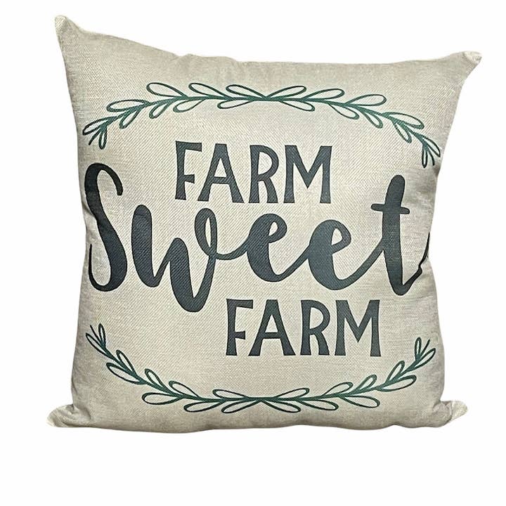 Farm Sweet Farm Pillow for wholesale by Creations by Matthew