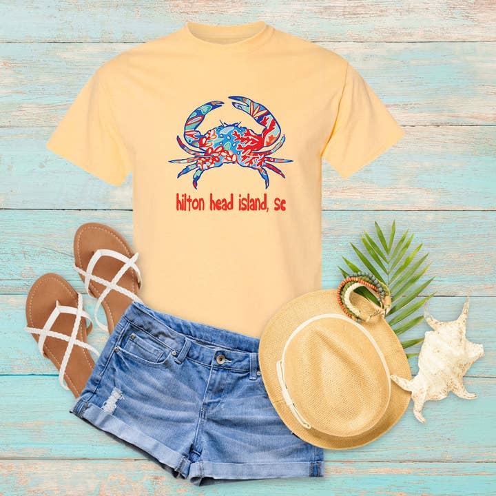 T-Shirt de Caranguejo Personalizável por atacado de Studio S Designs