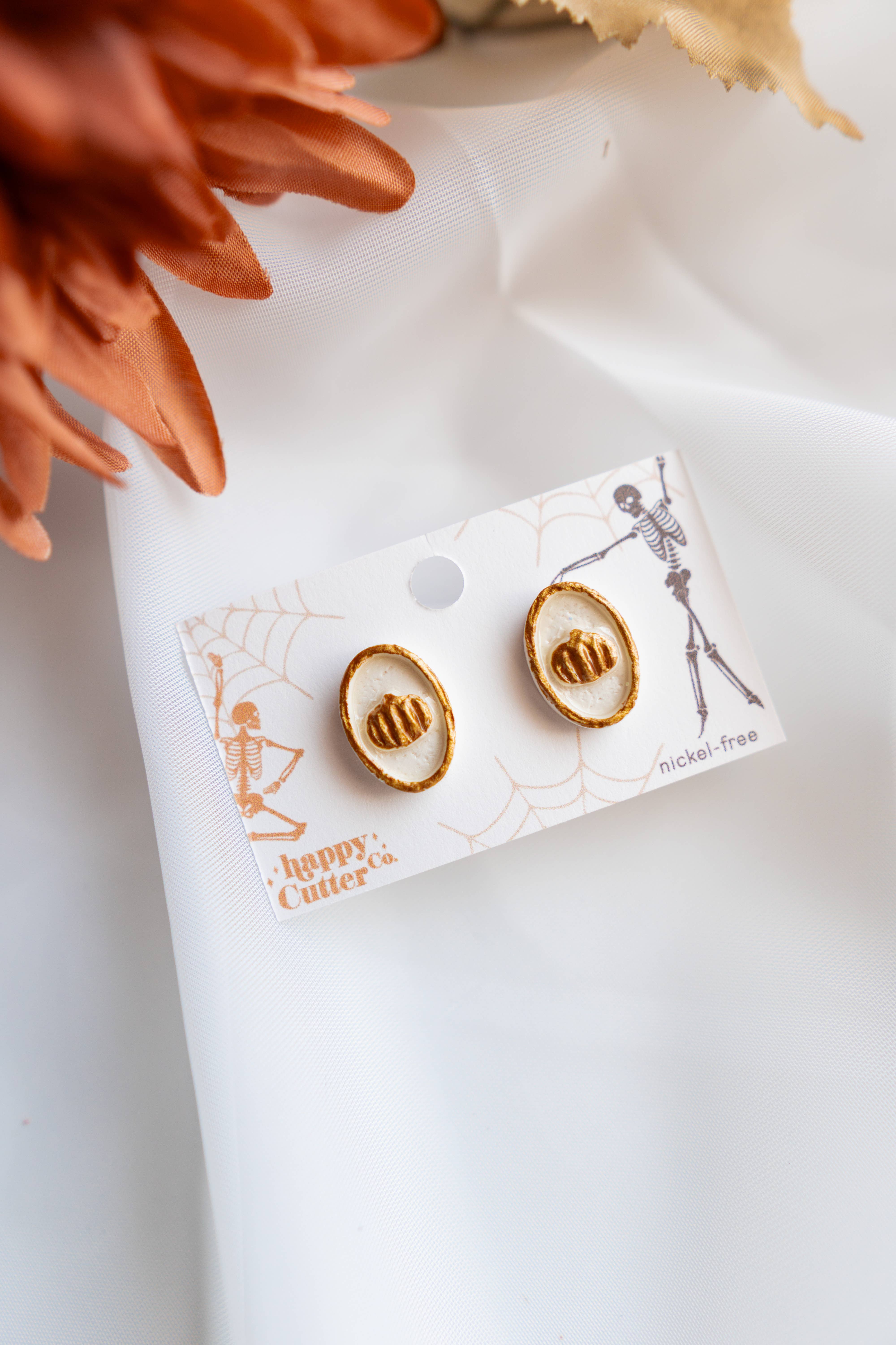 Happy Cutter Co - Wholesale Stud/Post Earrings - Halloween Stud Earrings | Cute Oval Halloween Accessories6