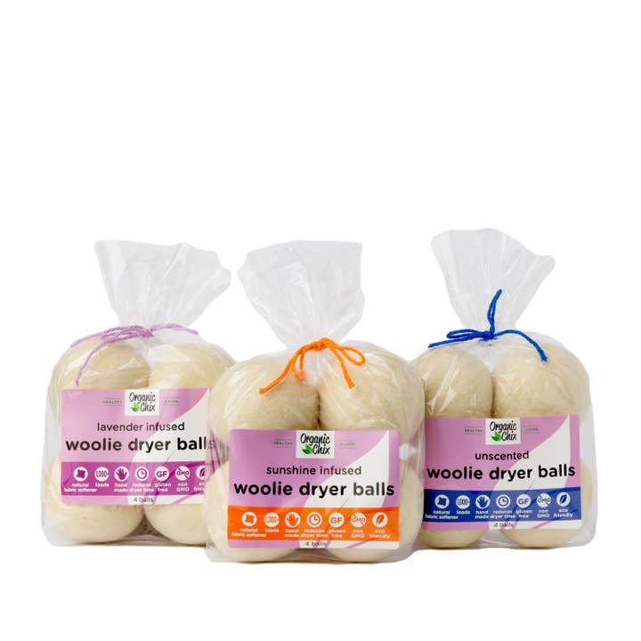 Woolie Dryer Balls for wholesale by Organic Chix