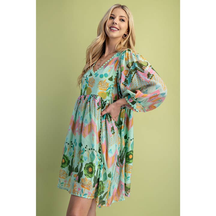 STYLE USA - Wholesale Dress - Women's - Printed Dress2