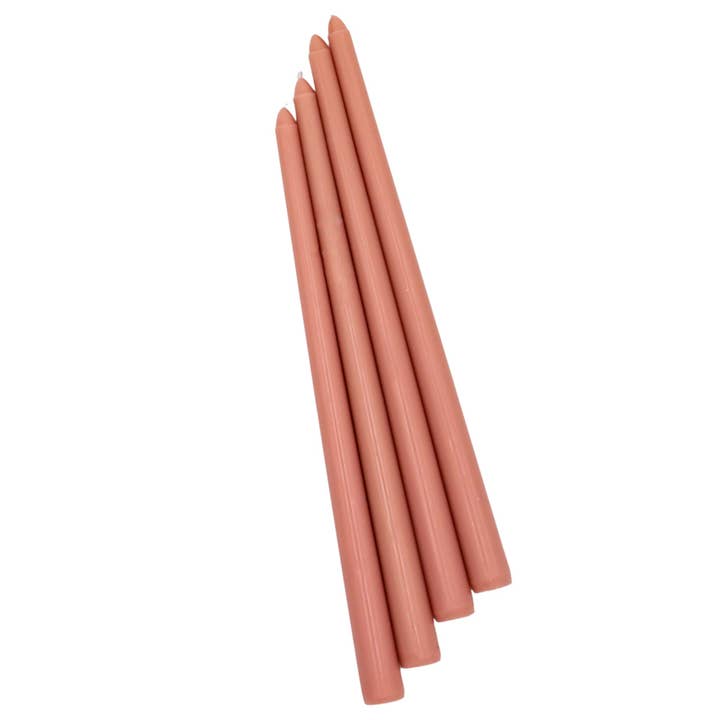 Candela affusolata Extra Alta Rose Glow, 1 confezione da 25 candele (4 in ogni pacco) per la vendita all'ingrosso da parte di Ro’Table NYC