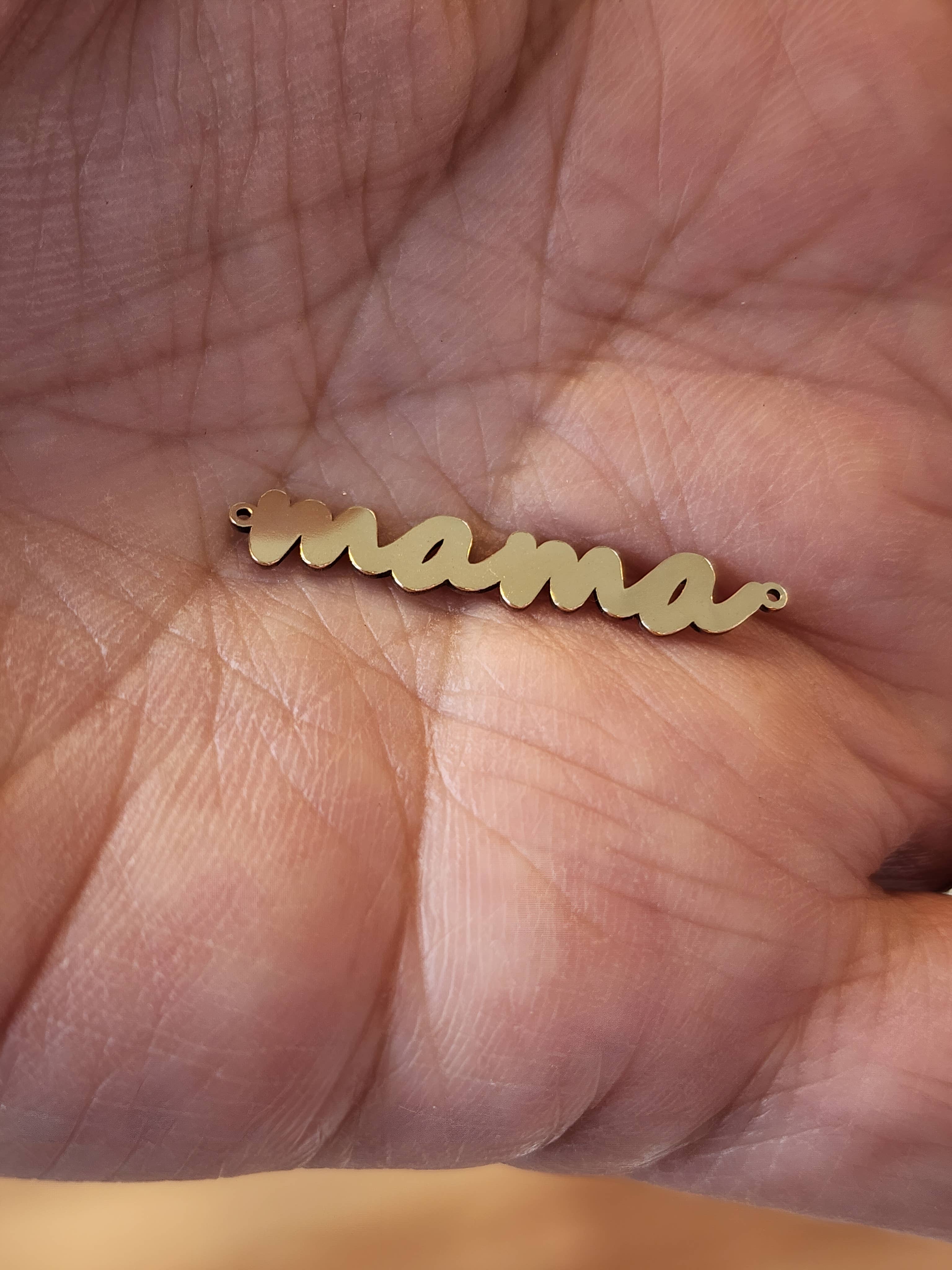 Tres Carmela - Vendita all'ingrosso Collana con ciondolo/pendaglio - Ciondolo Mama in oro riempito o argento sterling3