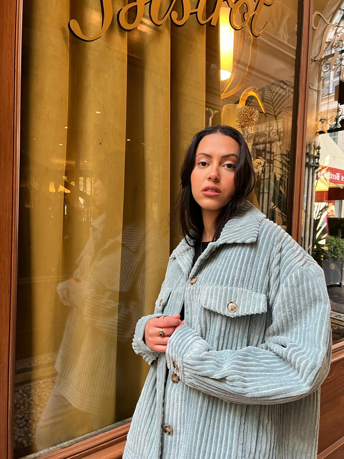 KZELL PARIS – Blusão - Mulher por atacado – Jaqueta de veludo cotelê feminina3