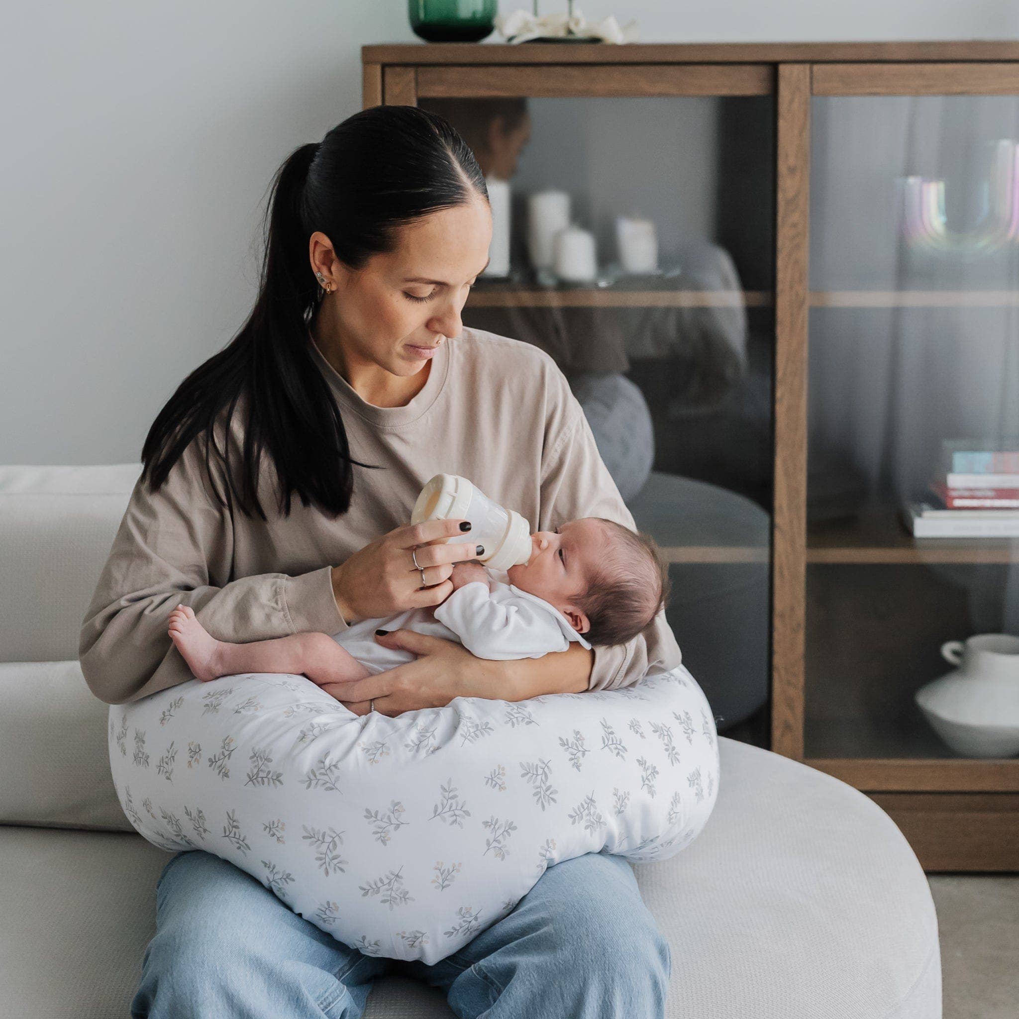 Perlimpinpin - Venta al por mayor Cojines de lactancia - Maternidad - Cojín de embarazo multifuncional - Hojas1