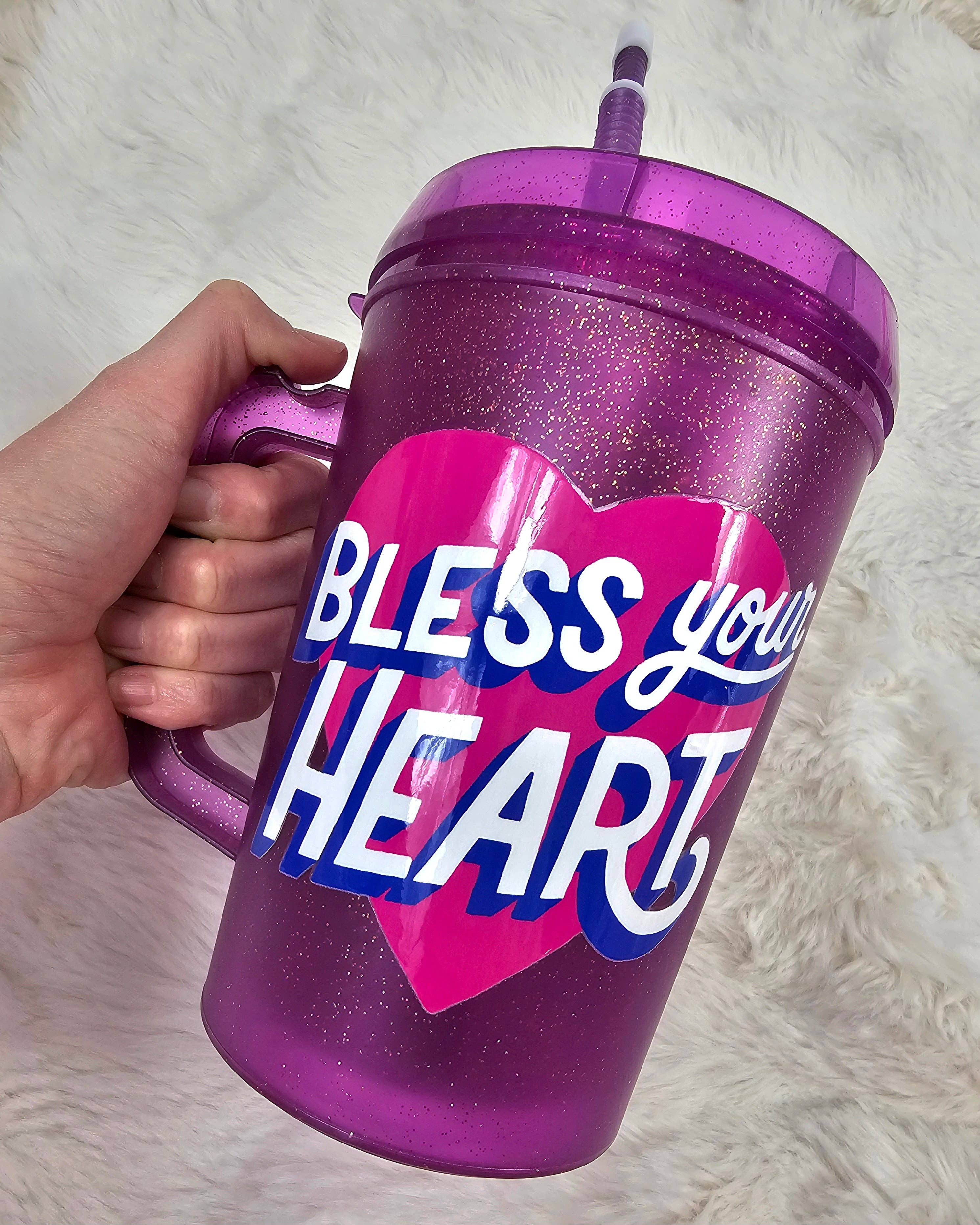Scratch Decor - Wholesale Insulated Mug/Tumbler - Bless Your Heart Mega Trucker Mug 34oz