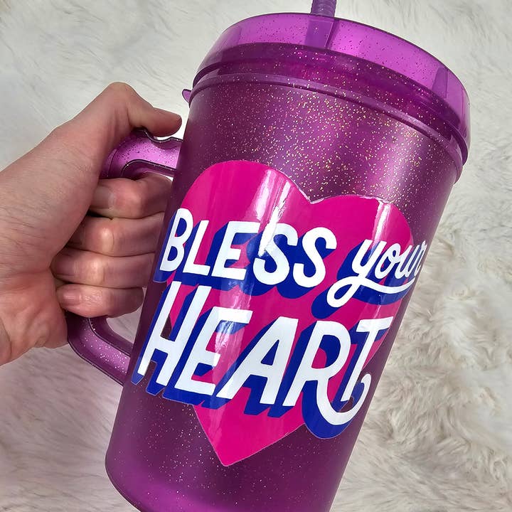 Scratch Decor - Wholesale Insulated Mug/Tumbler - Bless Your Heart Mega Trucker Mug 34oz0
