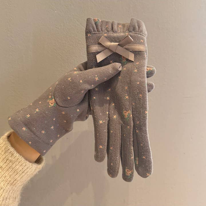 Funkyrel® Atzbranding Limited - Wholesale Gloves – Women's - Gloving – Women's Touchscreen Gloves with Bow Accent8