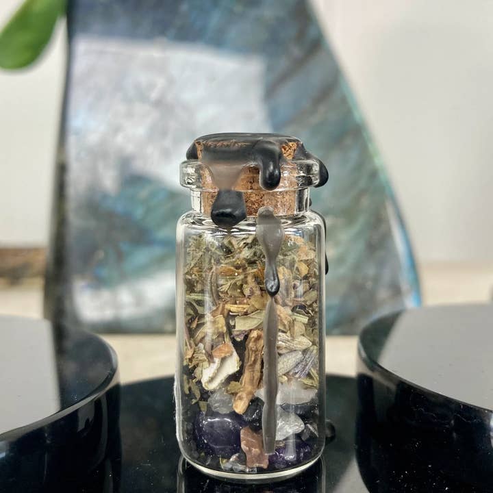 Bouteille Protection Spell Jar pour la vente par Witch's Way Craft