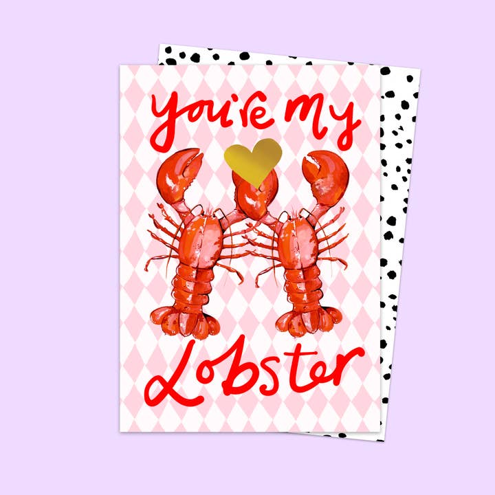 You're My Lobster Card for wholesale by Eleanor Bowmer