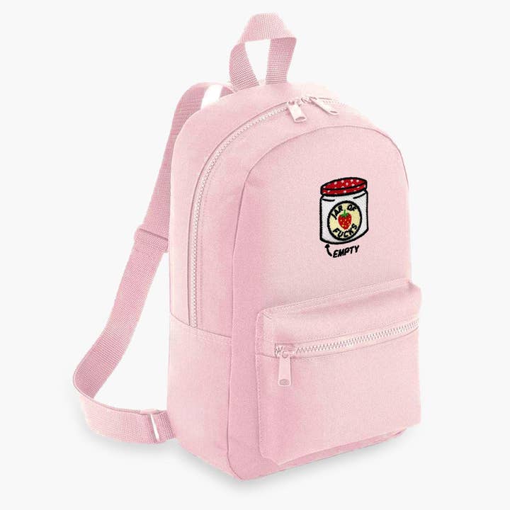 Jam Jar Embroidered Mini Backpack for wholesale by SassySpud