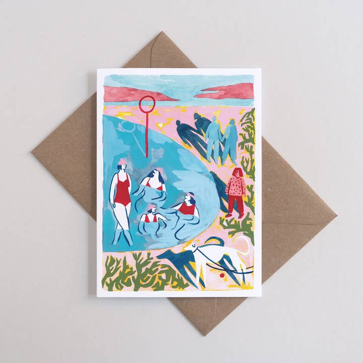 Portobello Beach | Everyday greetings card | Seaside, nature for wholesale by Printer Johnson Ltd