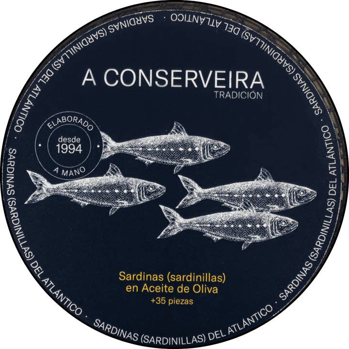 A Conserveira - TRADICION - Spain - Sardines "Sardinillas" in Olive Oil - 110 g for wholesale by Alta Gama Foods