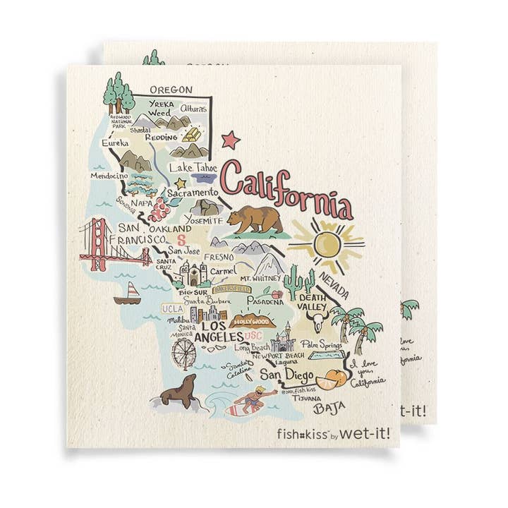 Fishkiss California Swedish Cloth for wholesale by Wet-it!