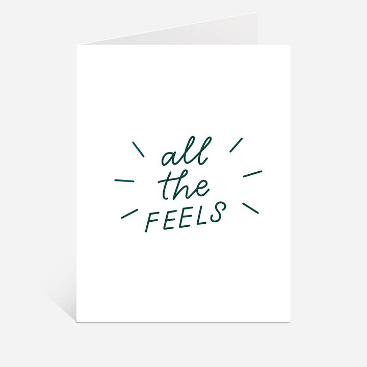 All The Feels Card | Congrats Cards, Feelings Cards for wholesale by Just Follow Your Art