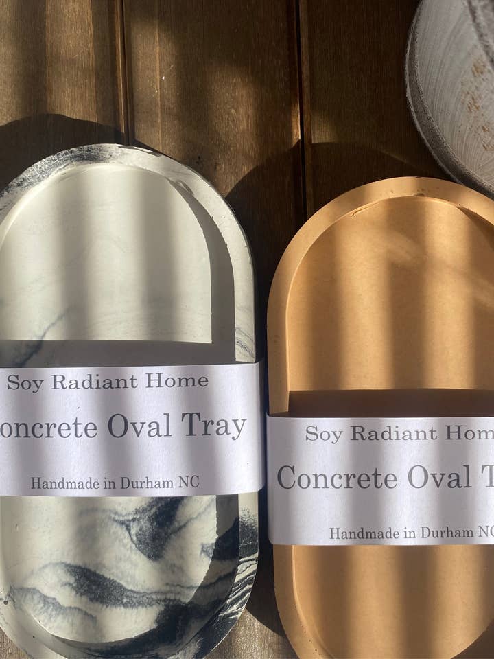 Cement Trinklet Trays for wholesale by Soy Radiant Home