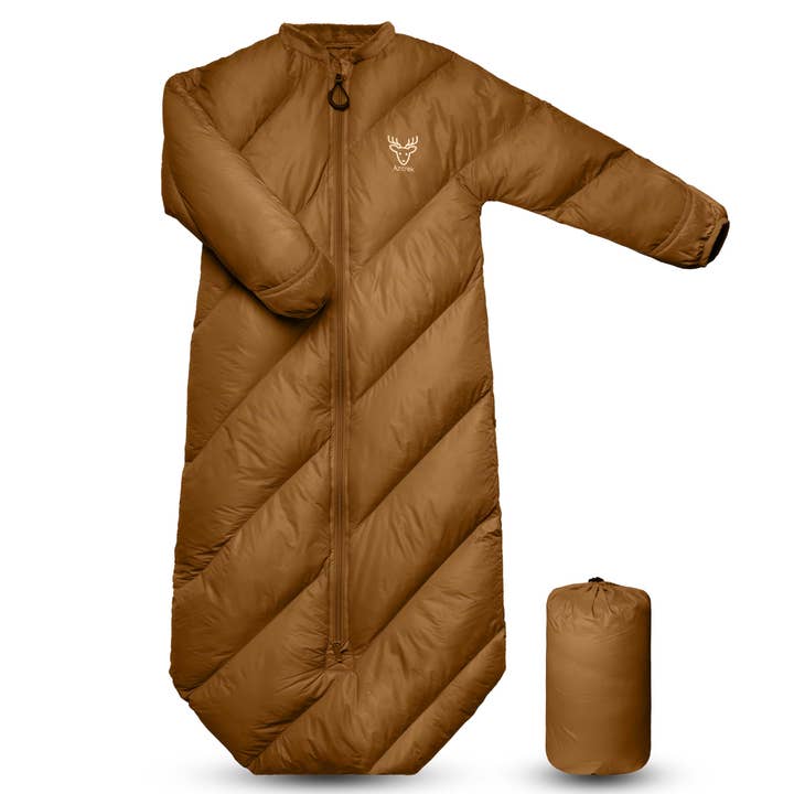 Puffy Toddler Sleeping Bags (2T-4T) - Espresso Brown for wholesale by Azitrek