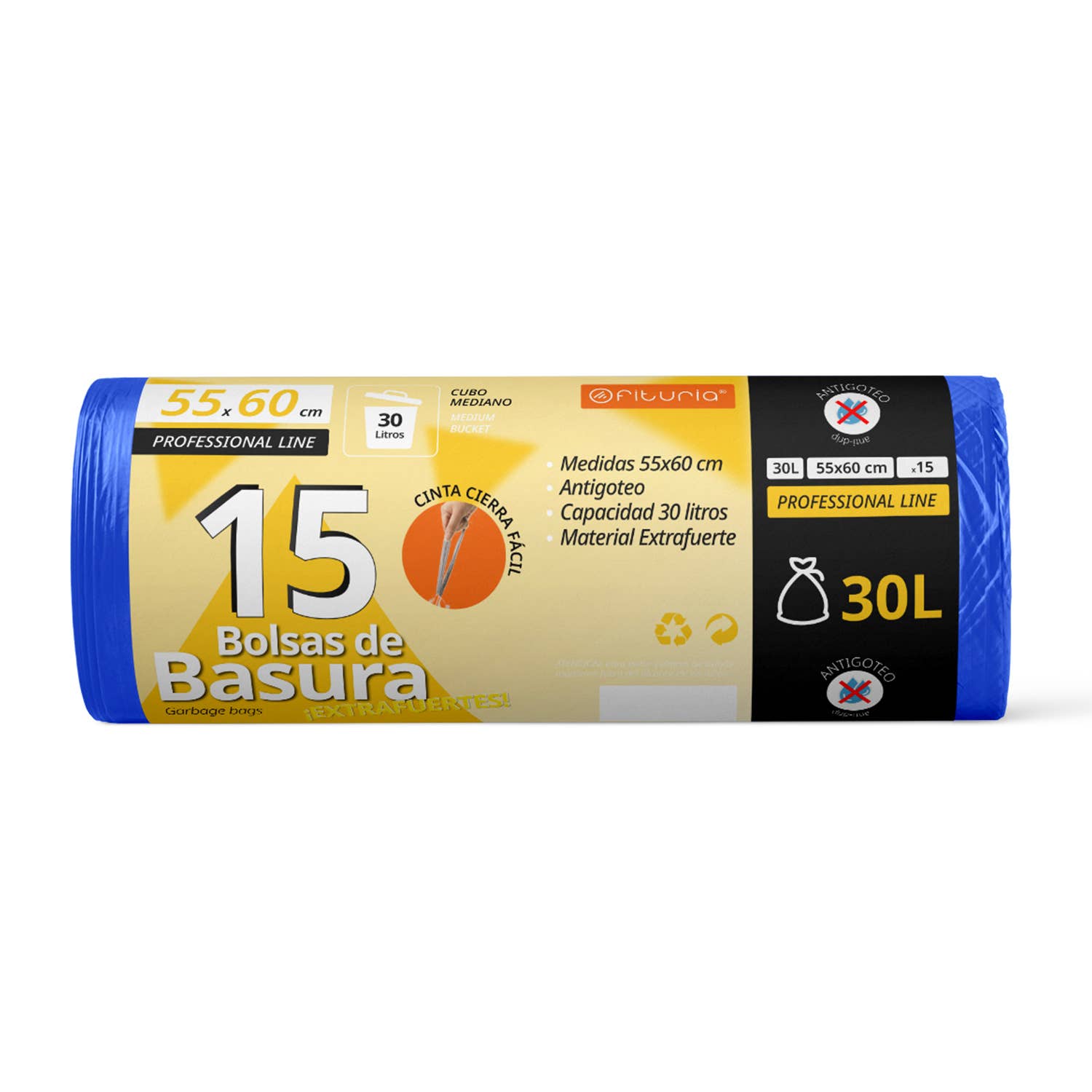 MEDEL OFFICE – Engroshandel Skraldespand – Vandtætte, selvtætslende affaldsposer 55x60 cm til 30 L spande0