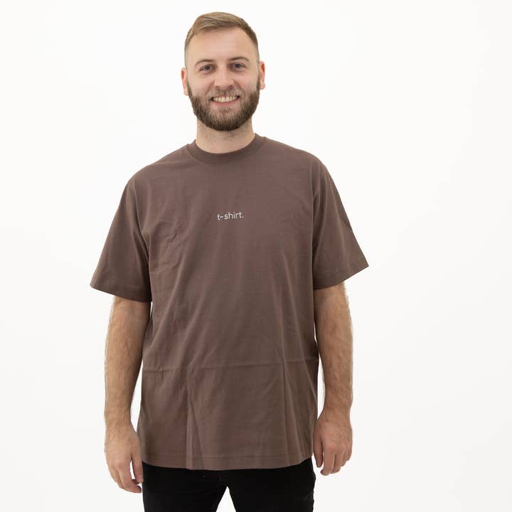 simple. t-shirt. mocha. for wholesale by simple. panda