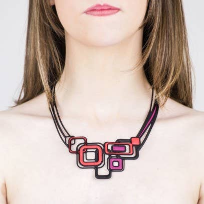Batucada - Wholesale Choker/Collar - Pythagore collier Rouge1
