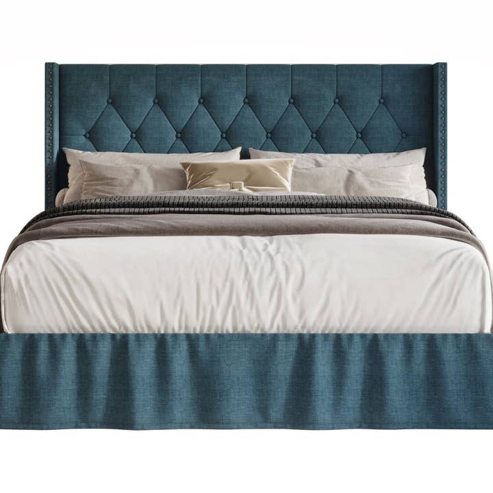 Home Design - Wholesale Bed - Home Design Andrea Upholstered Storage Panel Bed Frame4