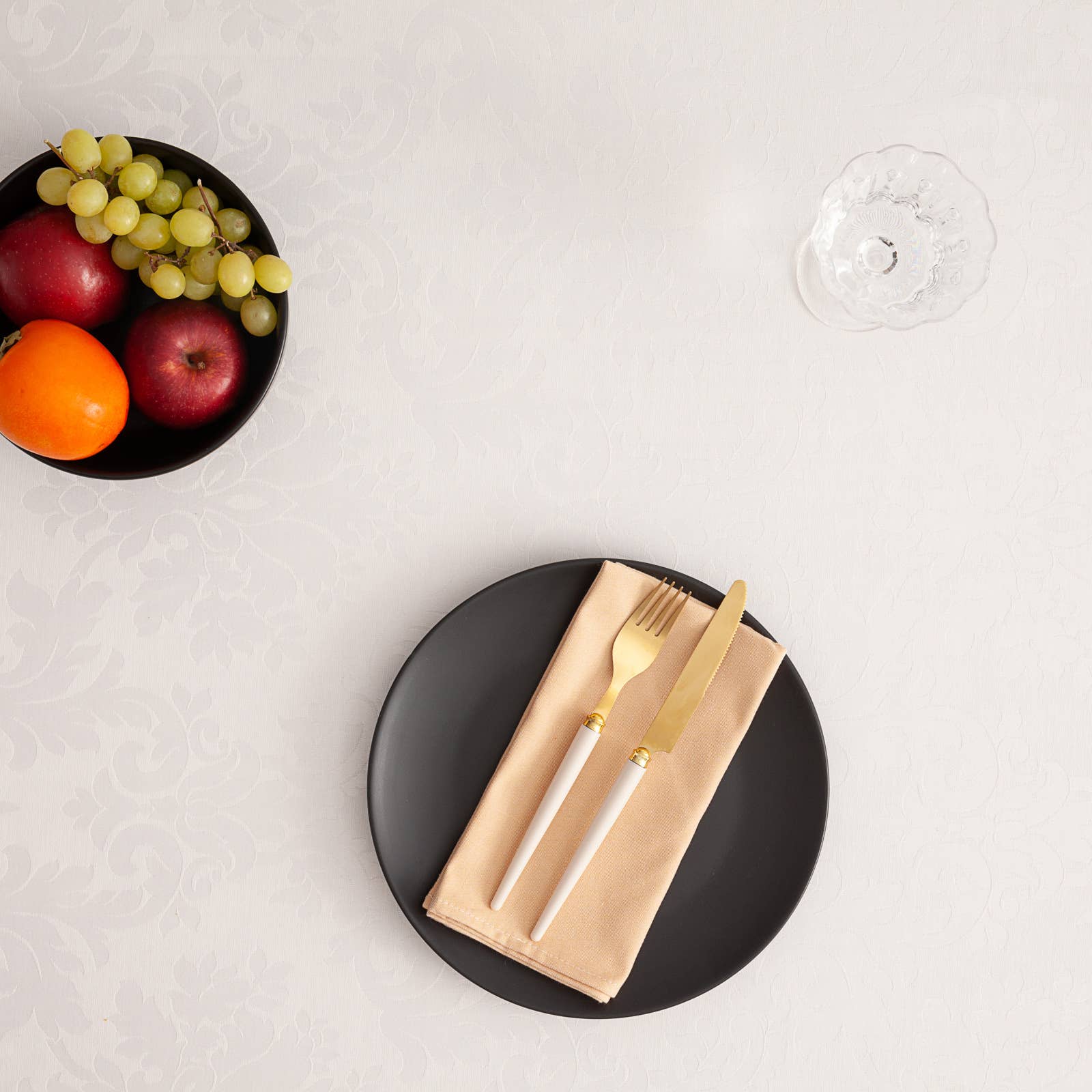 GAMUSI – wholesale Duk – Vattentät jacquardduk i bomull med blommönster från DAMA16