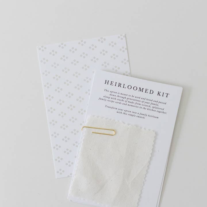 Heirloomed Collection - Wholesale Apron - Kids - Keepsake Jar Linen Child Apron Pewter5