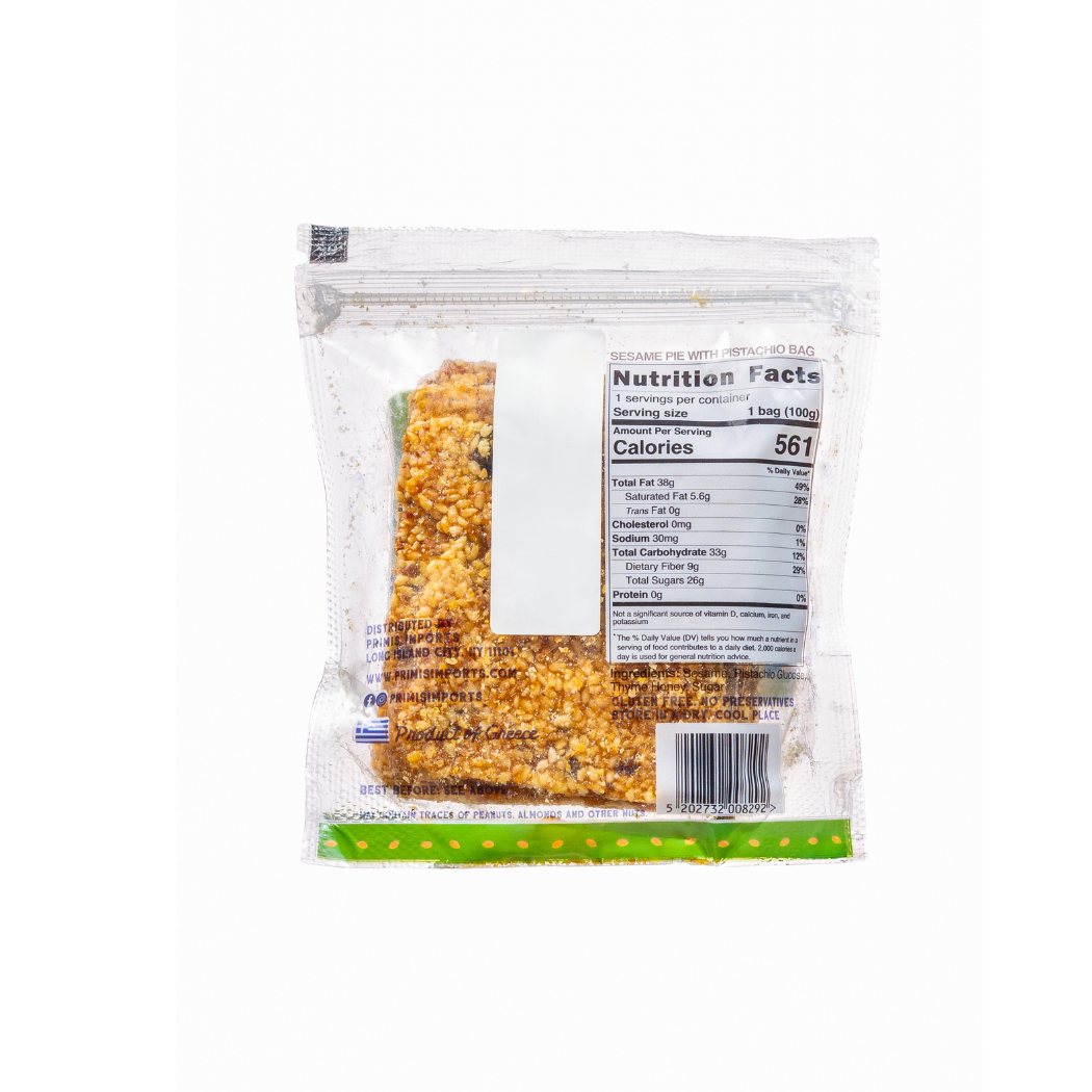 Primis Imports - Wholesale Nuts - Pasteli with Greek Pistachio1