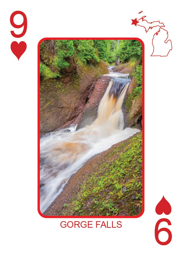 Phil Stagg Photography - Wholesale Playing Cards - WATERFALLS OF MICHIGAN - Playing Cards - Euchre Friendly36